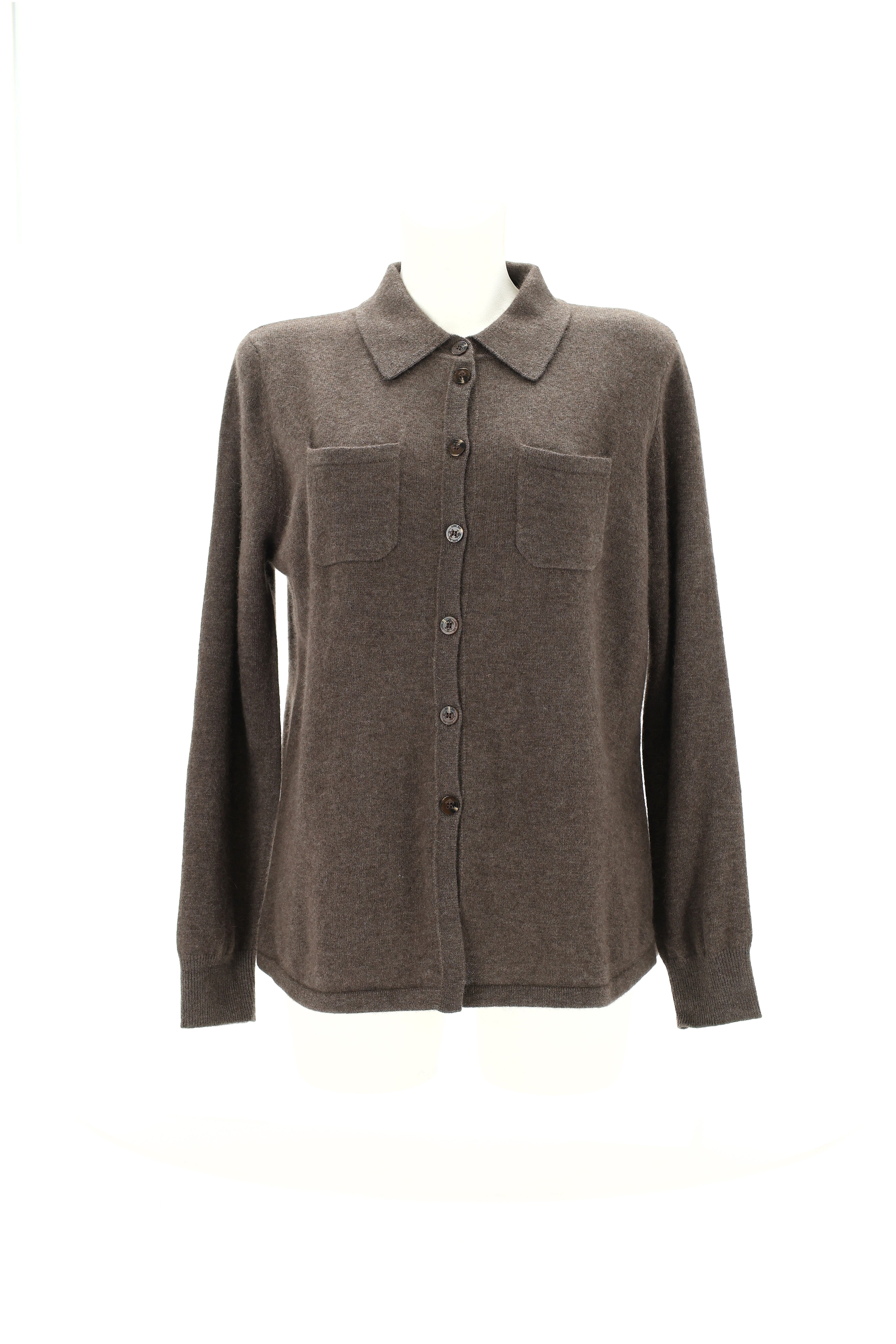 MARŠKINIŲ STILIAUS KAŠMYRO MEGZTINIS