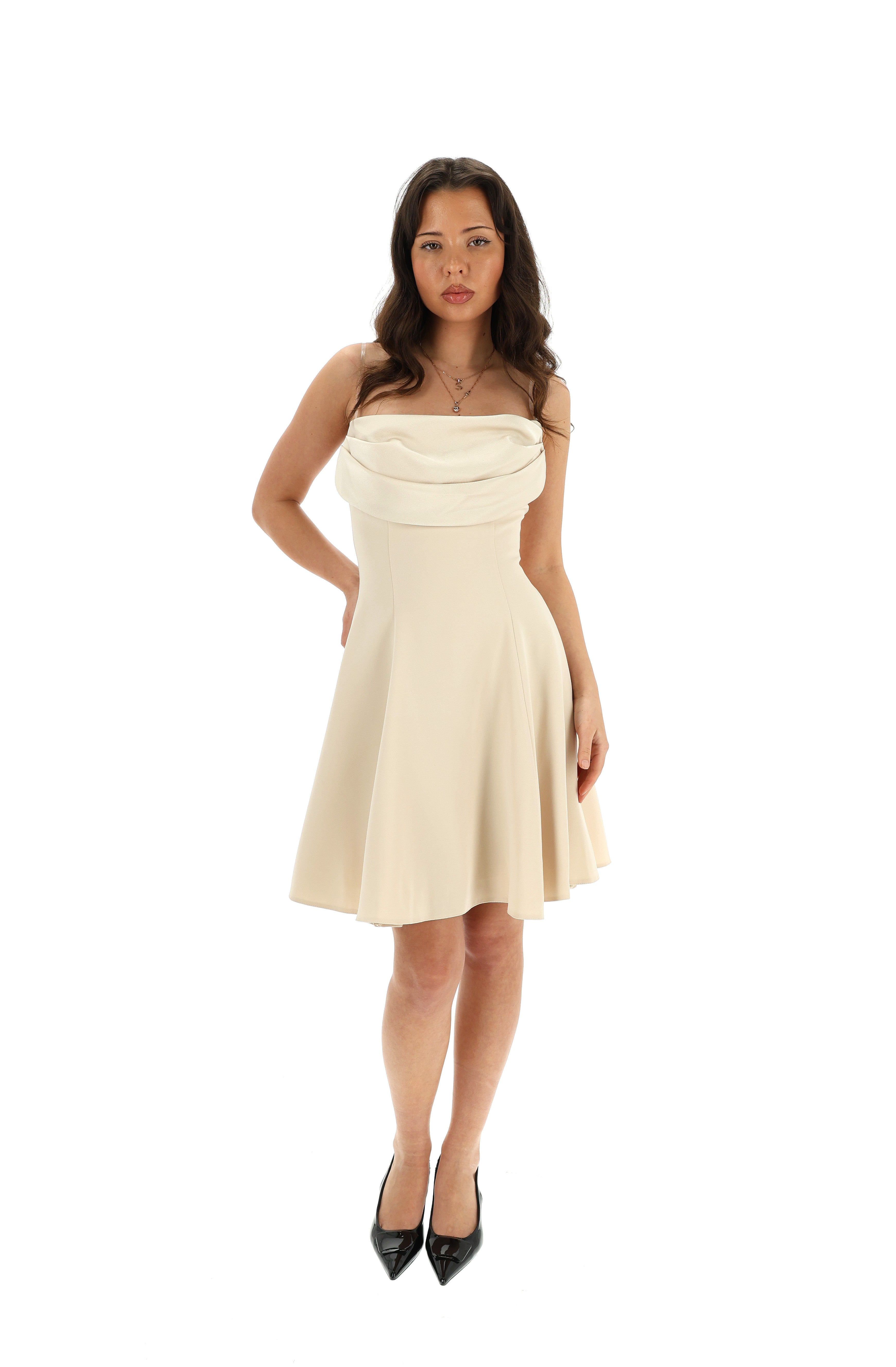 MINI SUKNELĖ CHAMPAGNE