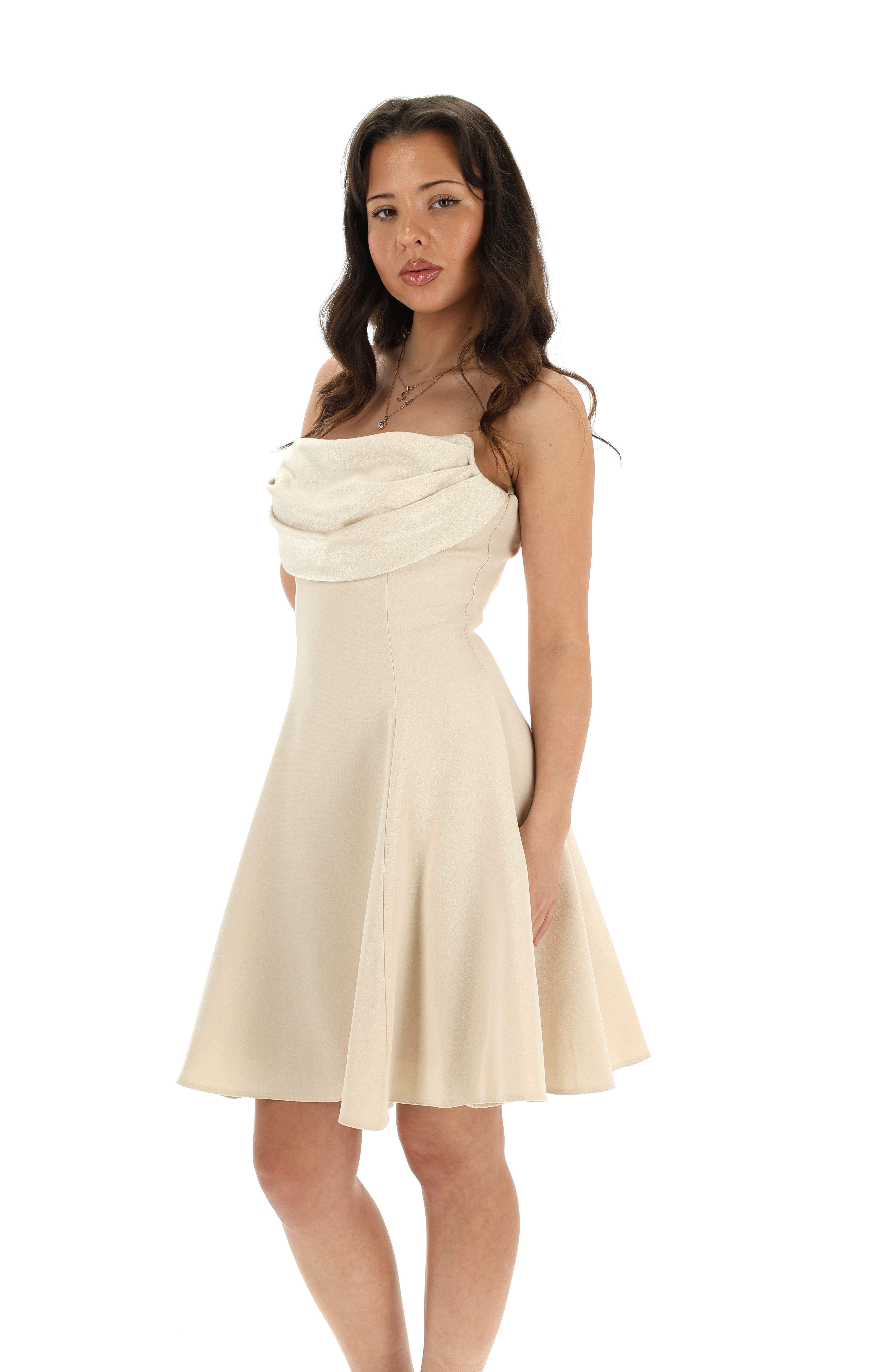 MINI SUKNELĖ CHAMPAGNE