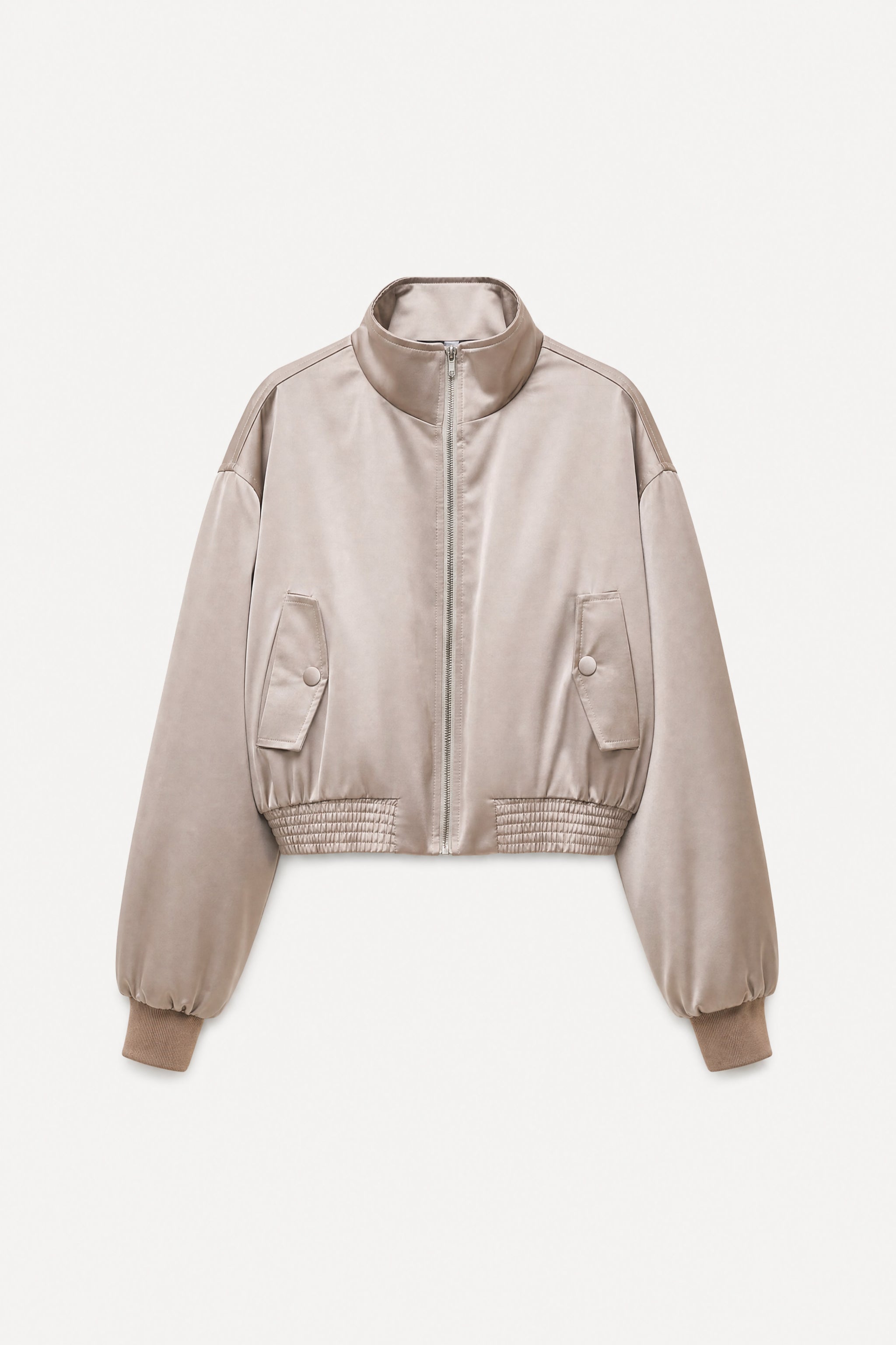 SATIN BOMBER JACKET