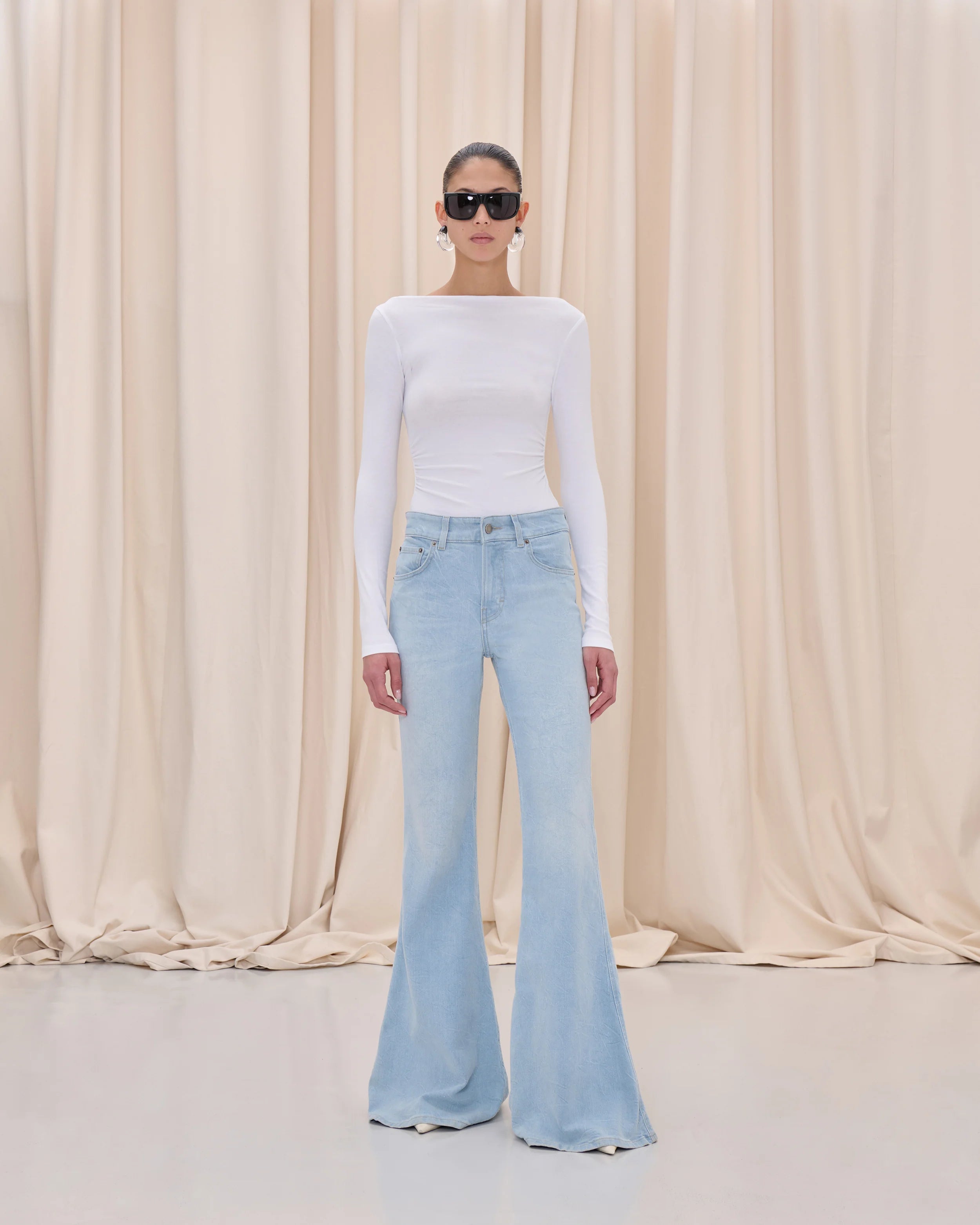 HAIKURE PLATĖJANTYS DŽINSAI ICE GREY