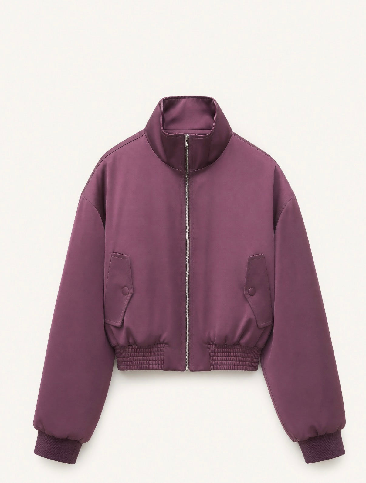 SATIN BOMBER JACKET
