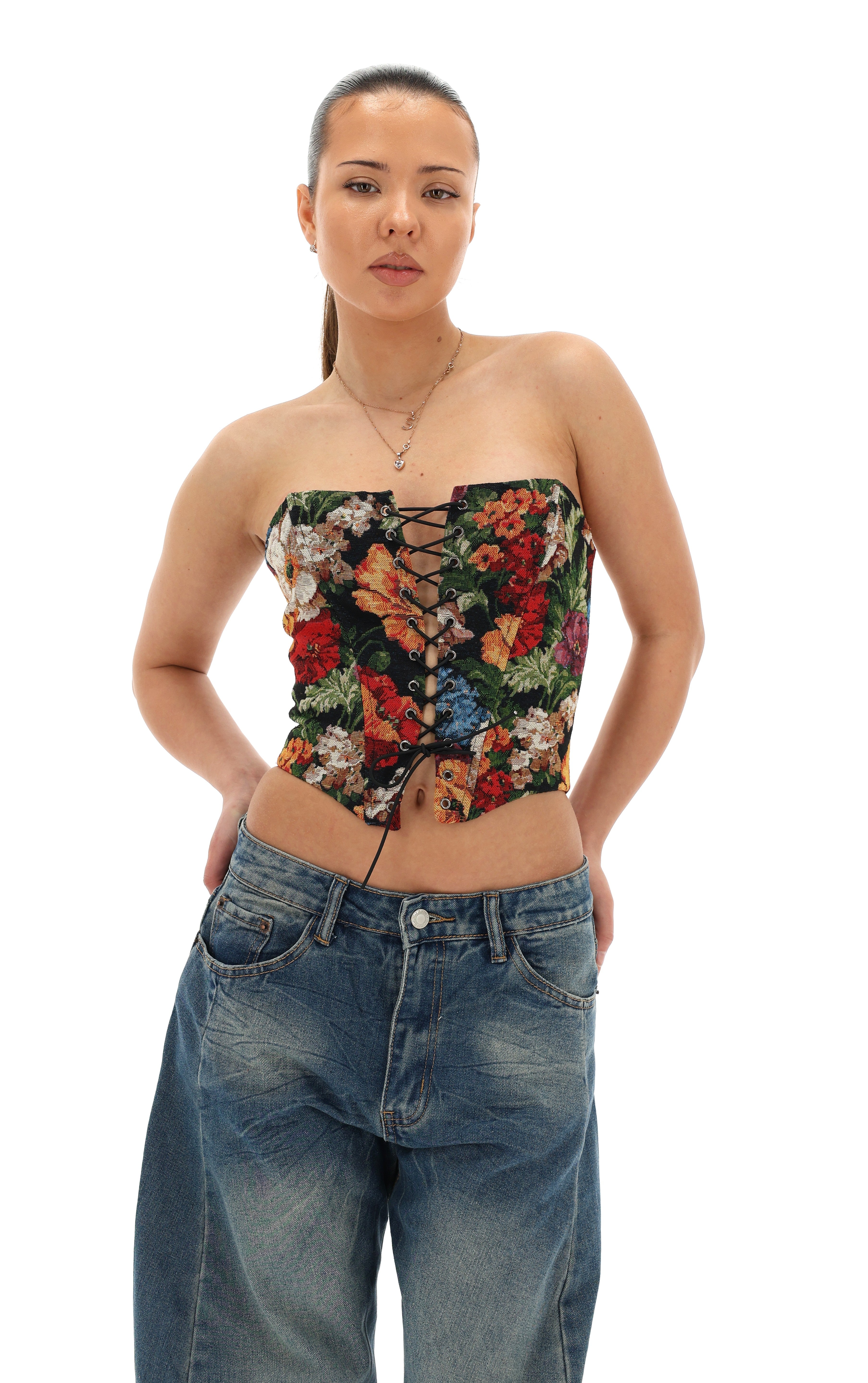 KORSETO PALAIDINĖ FLOWER