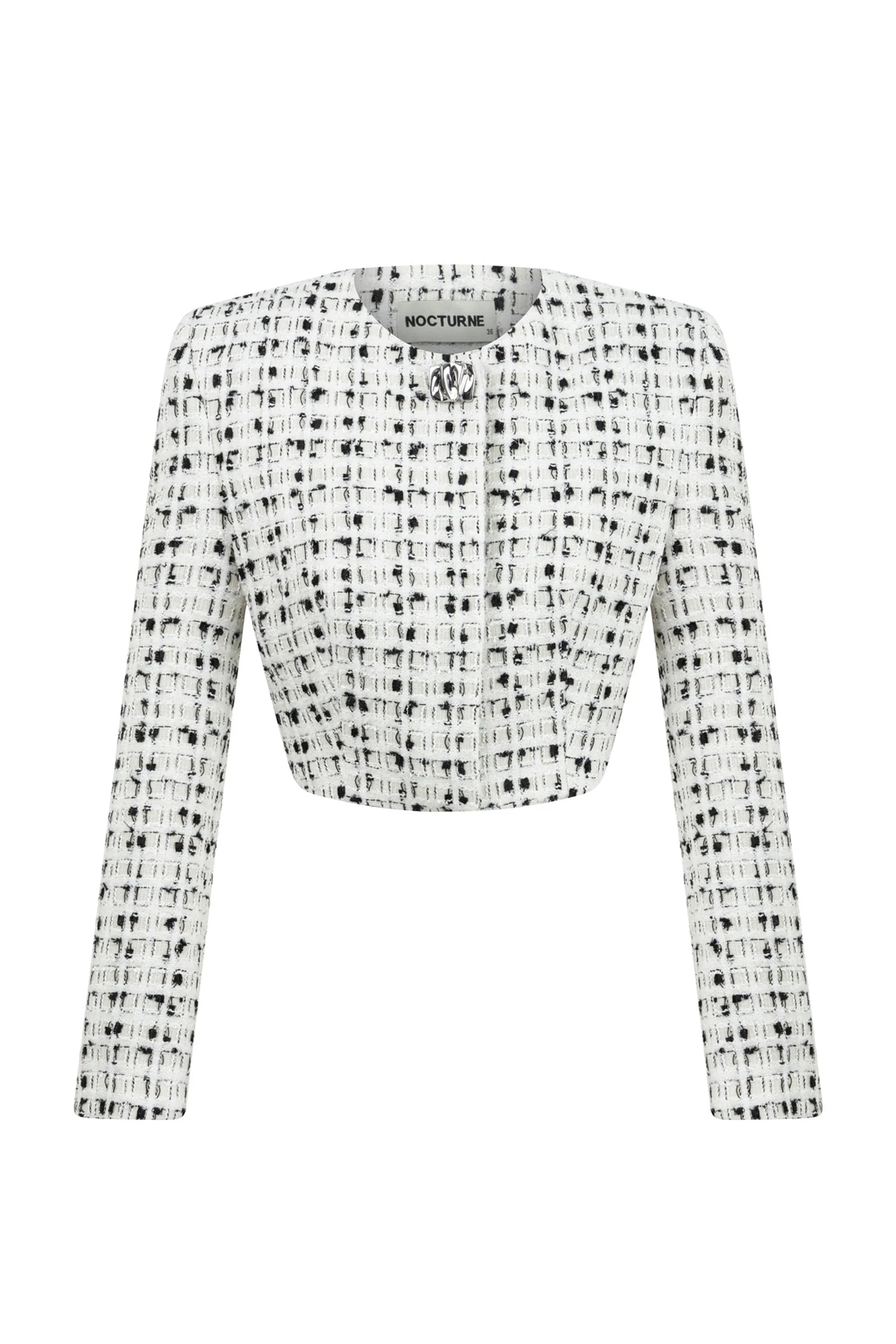 Cropped tvido švarkelis