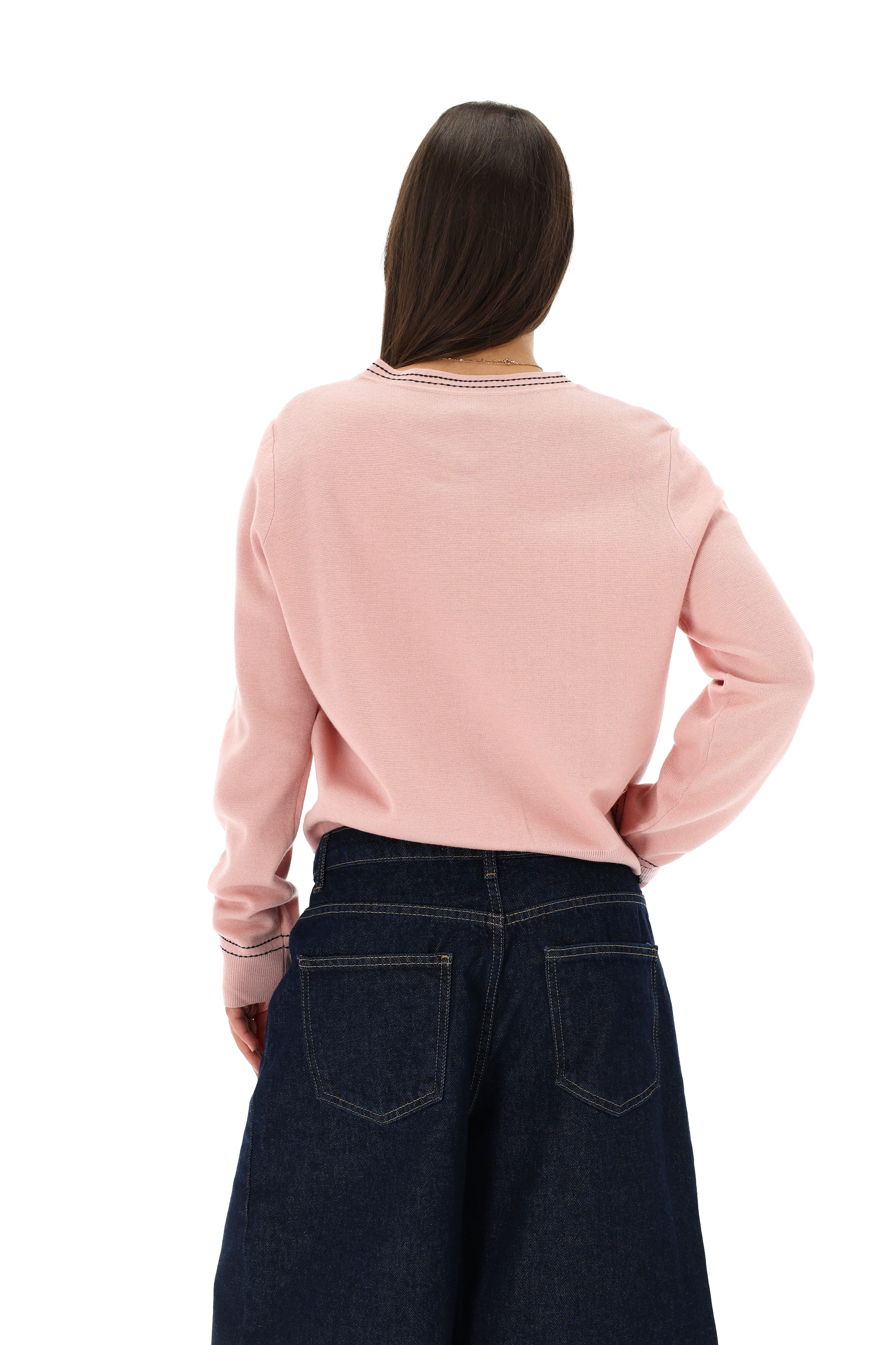 ITIN LENGVAS MEGZTINIS BABY PINK SU KAŠMYRU