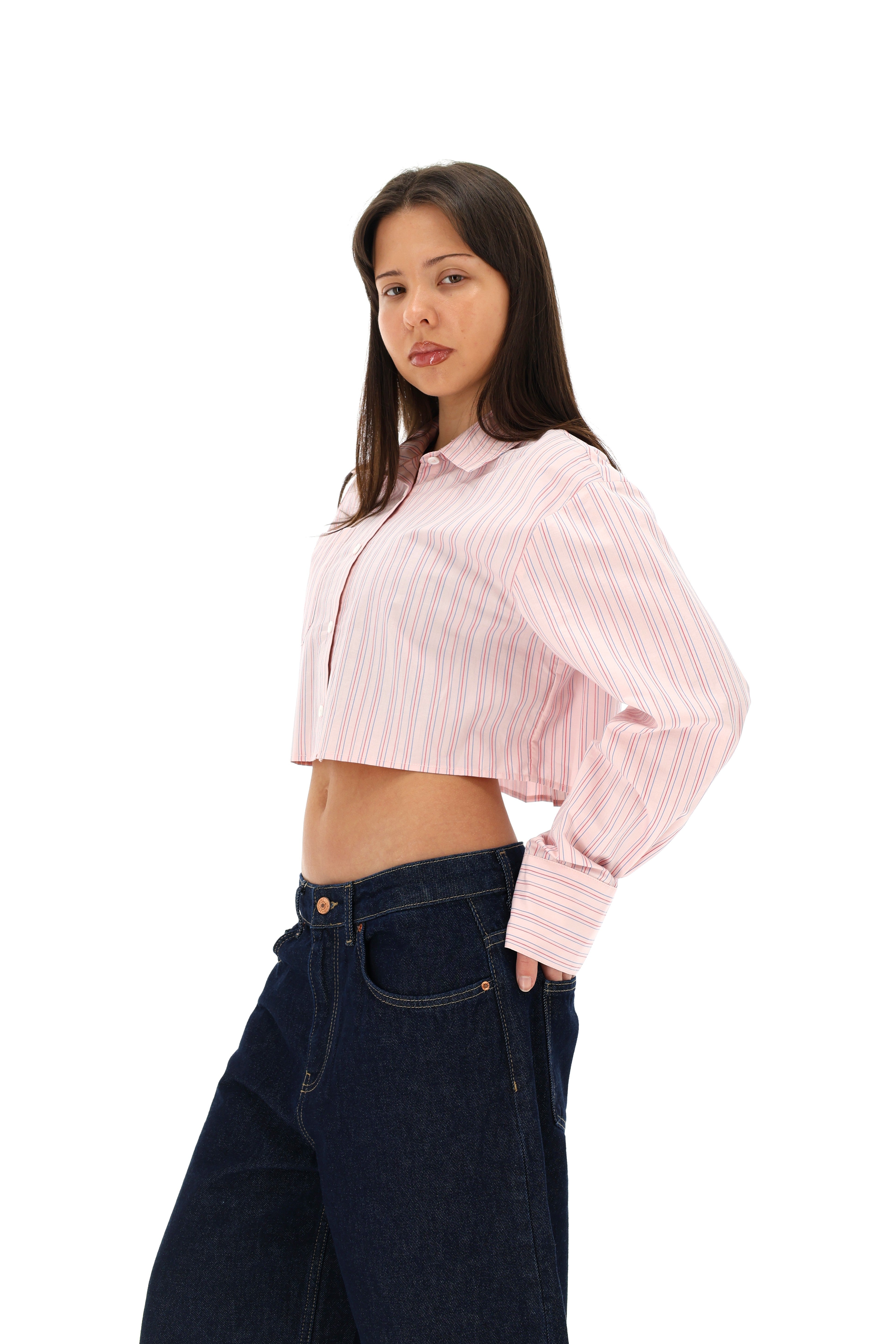CROPPED MARŠKINIAI BUBBLE GUM