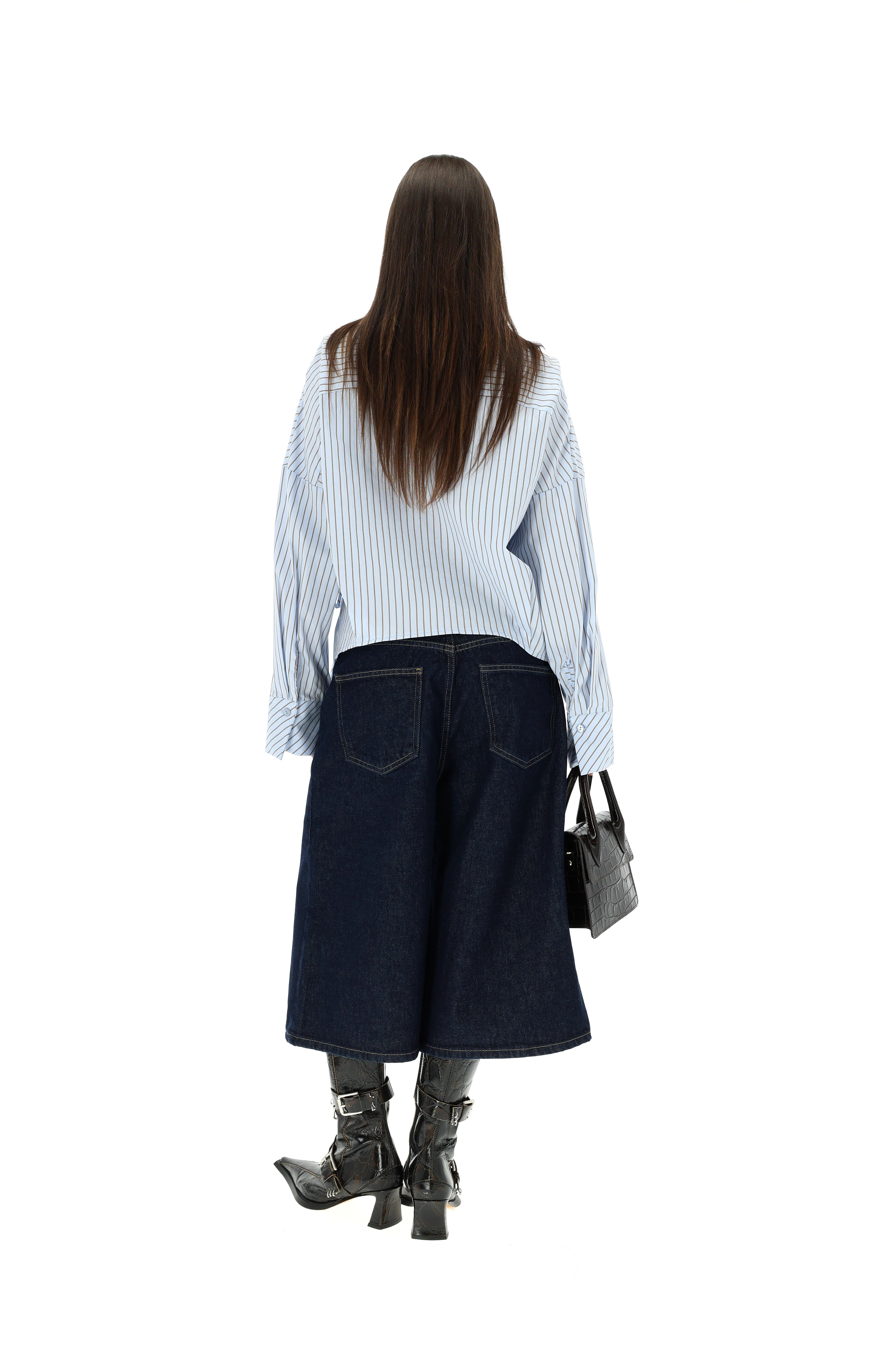 BERMUDA TAMSIAI MĖLYNI ŠORTAI