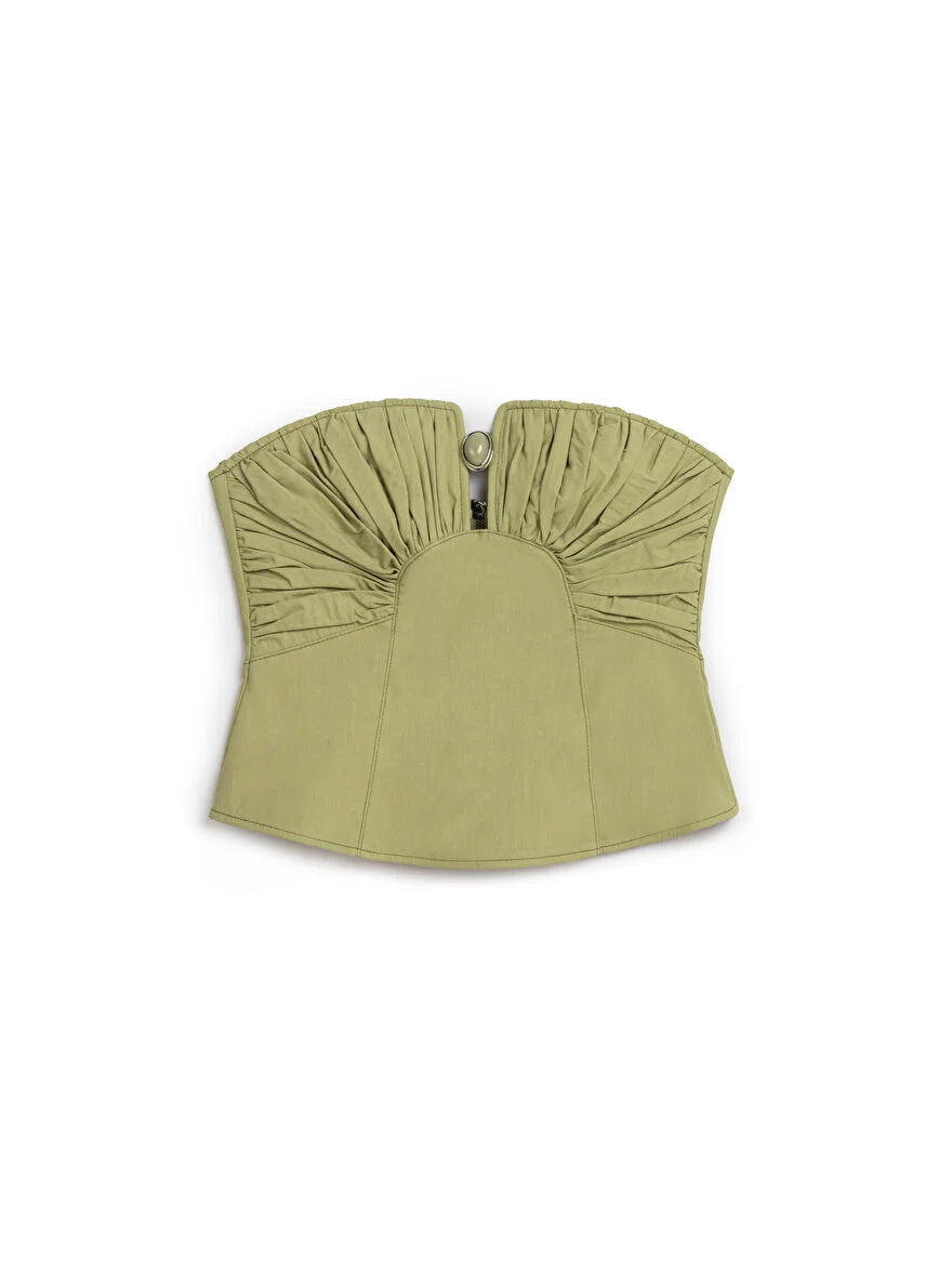 KORSETO PALAIDINĖ PISTACHIO CHIC
