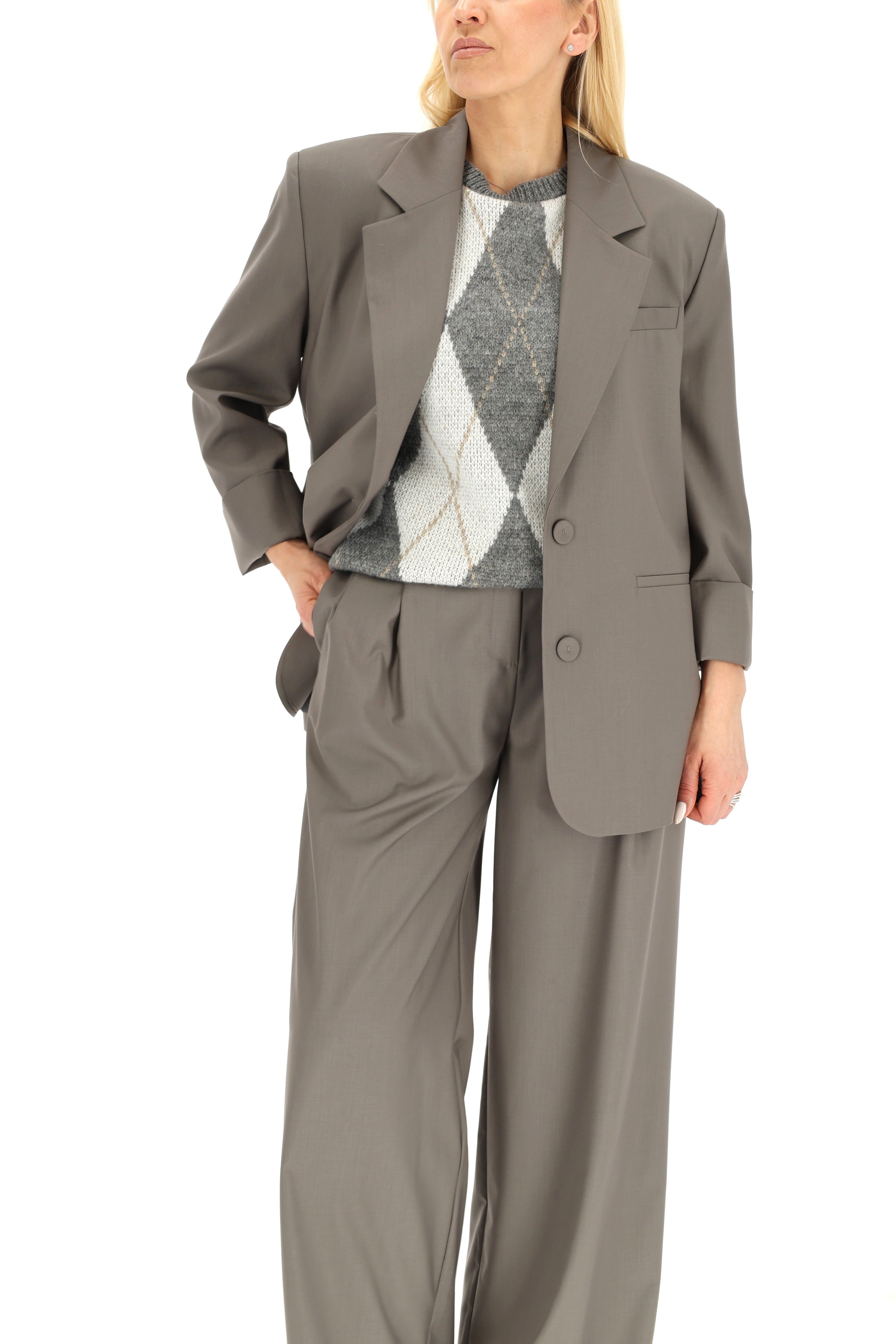 ONE SIZE TIESAUS KIRPIMO MEGZTINIS TRUMPOMIS RANKOVĖMIS