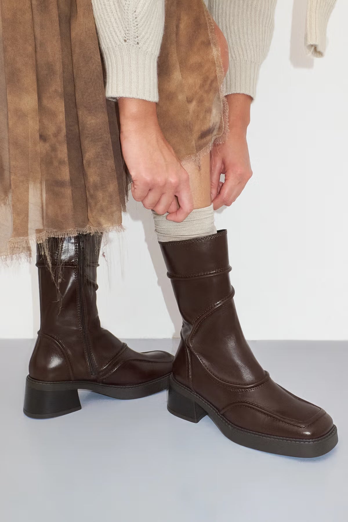 MIISTA MALENE BROWN ANKLE BOOTS