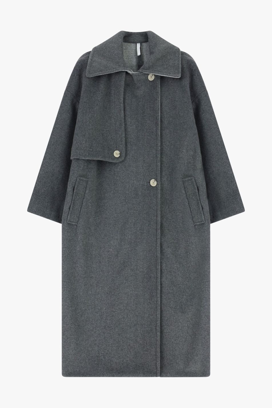 MINIMALISTINIS PILKAS PALTAS