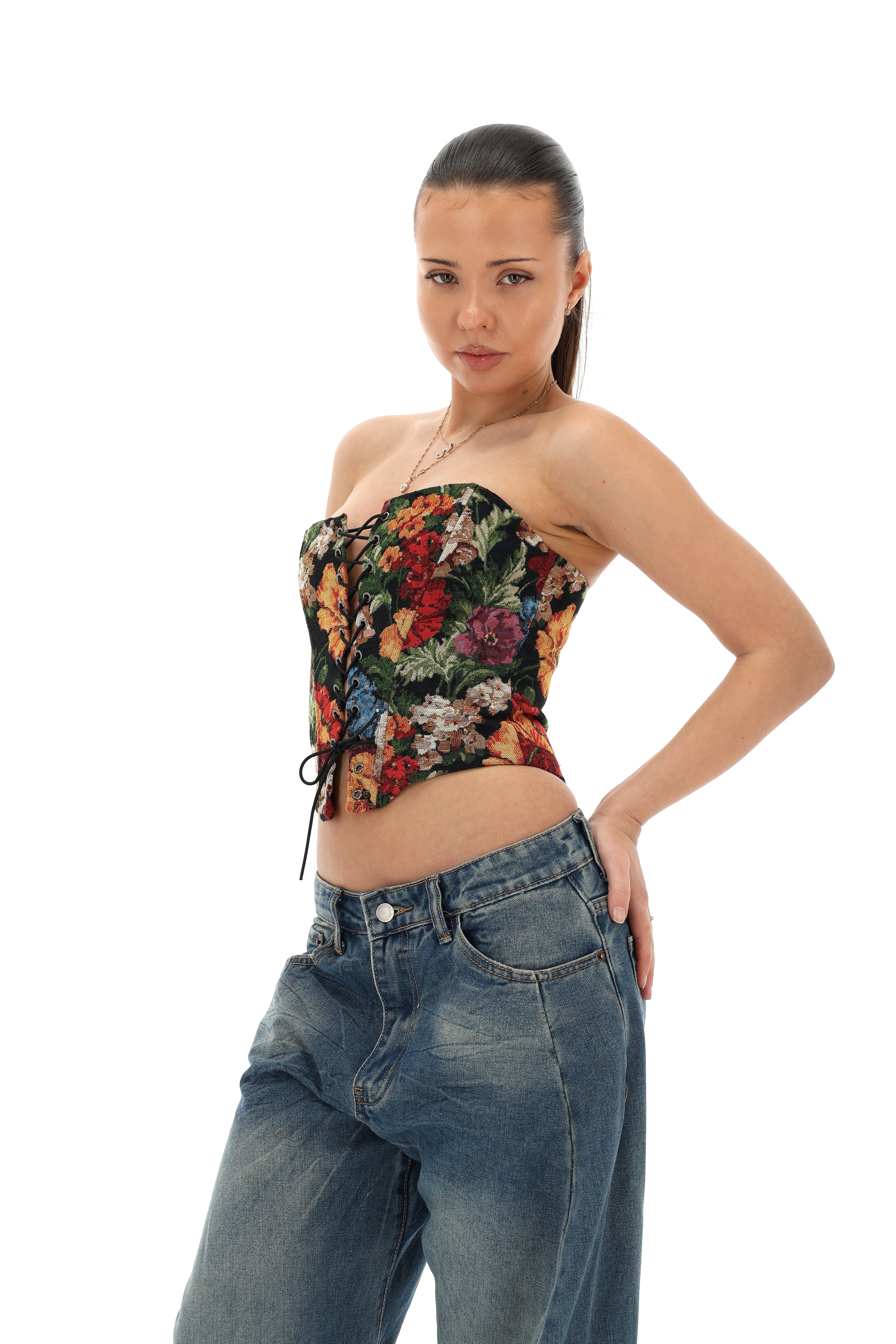 KORSETO PALAIDINĖ FLOWER