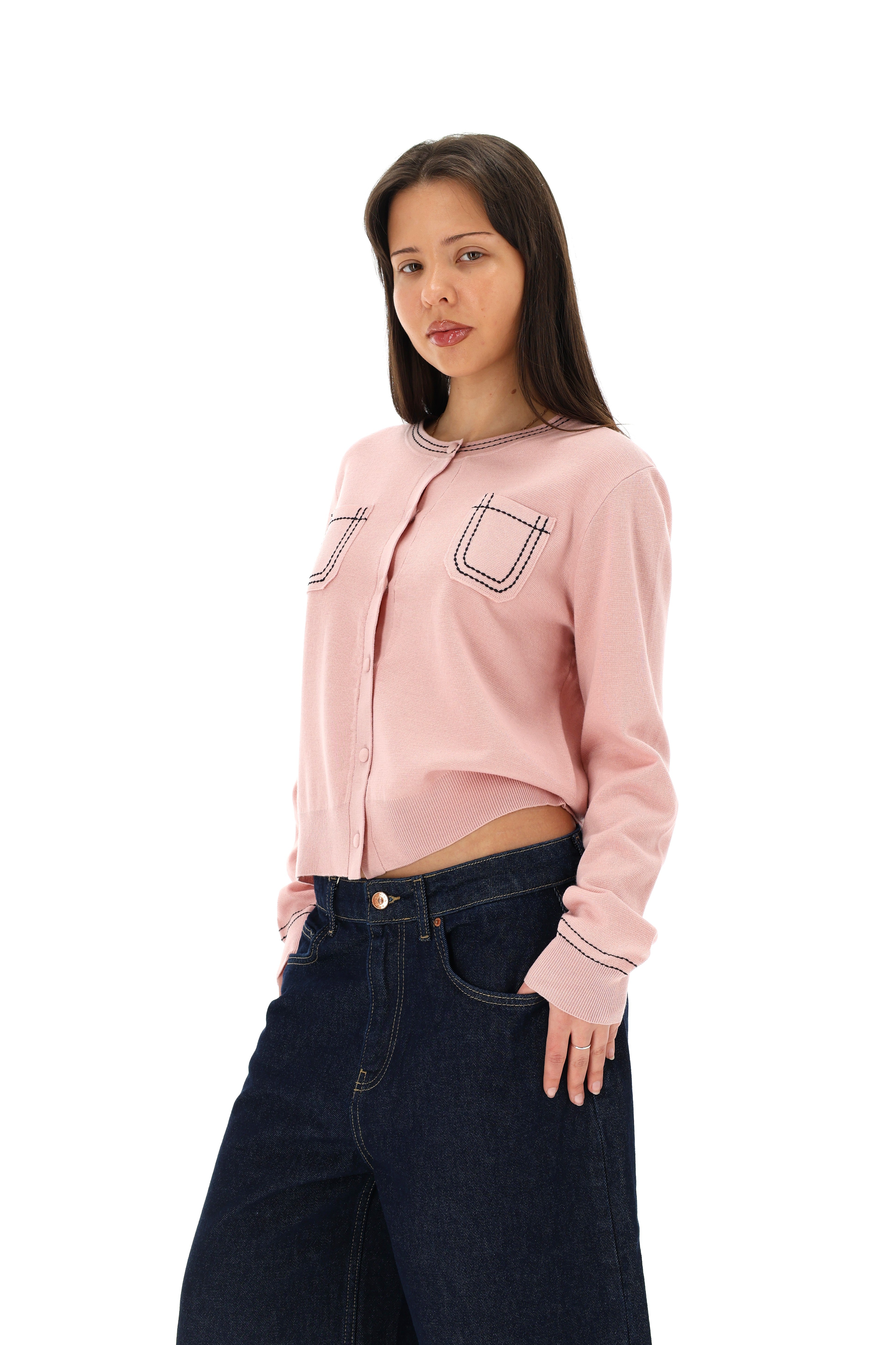 ITIN LENGVAS MEGZTINIS BABY PINK SU KAŠMYRU