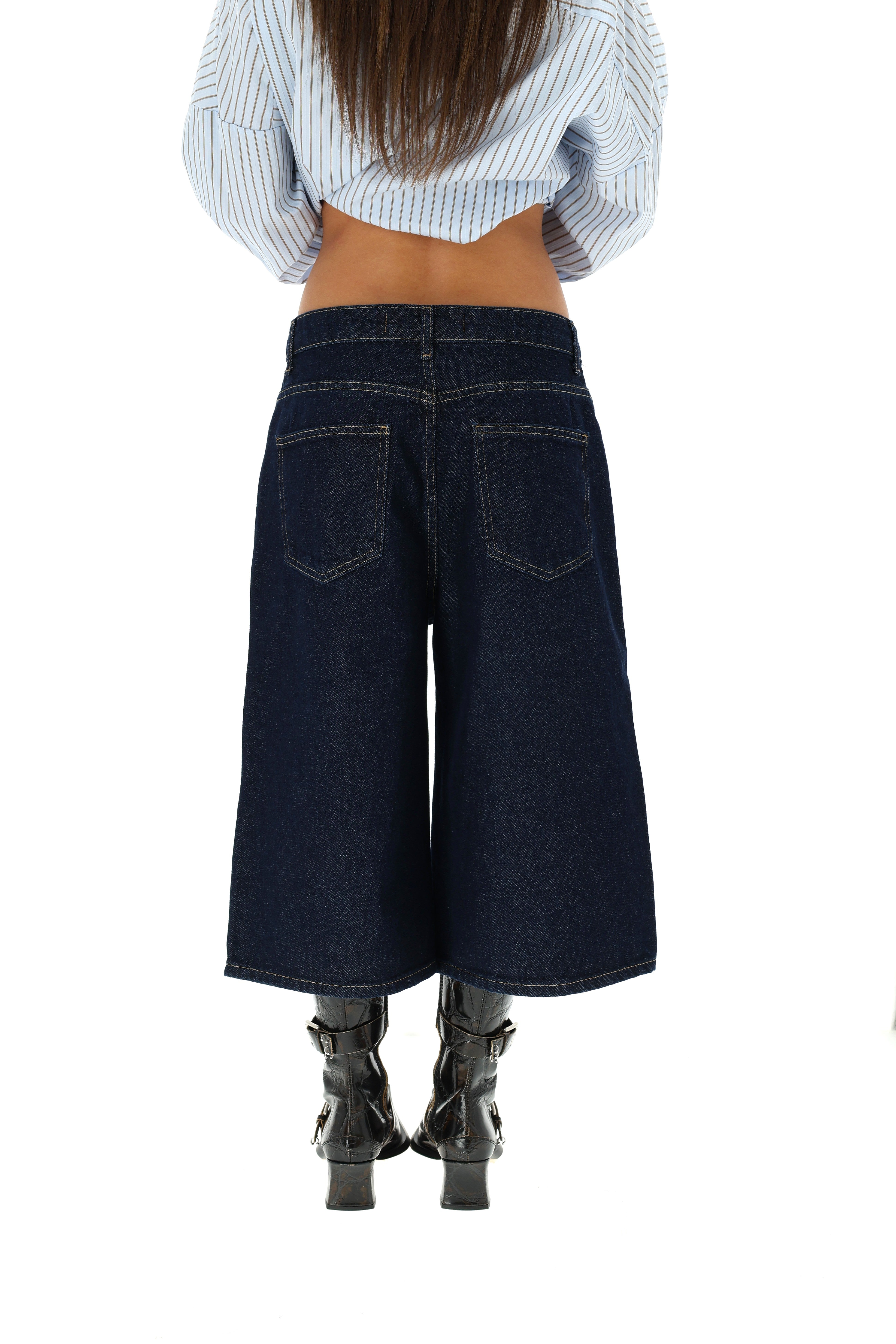 BERMUDA TAMSIAI MĖLYNI ŠORTAI