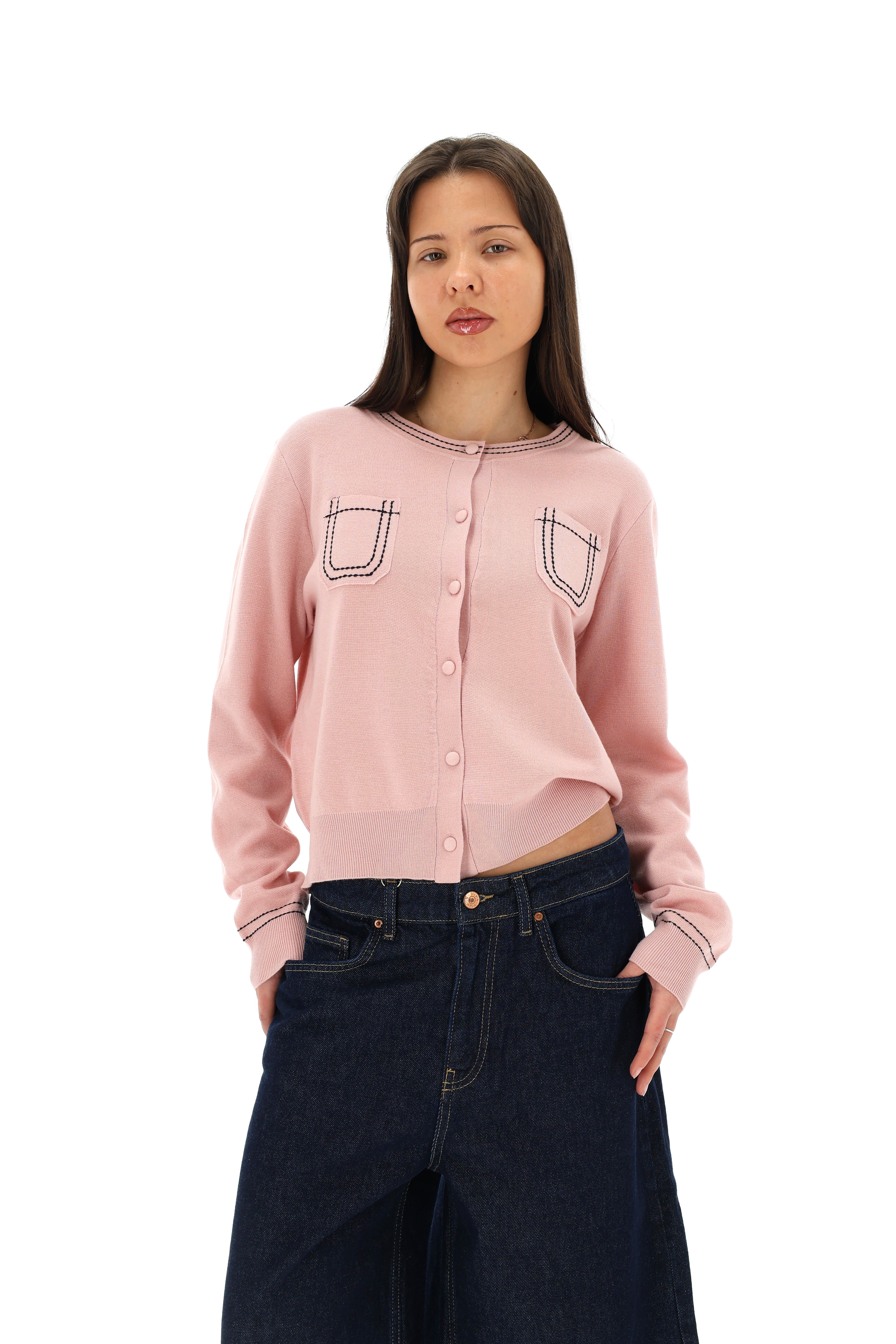 ITIN LENGVAS MEGZTINIS BABY PINK SU KAŠMYRU